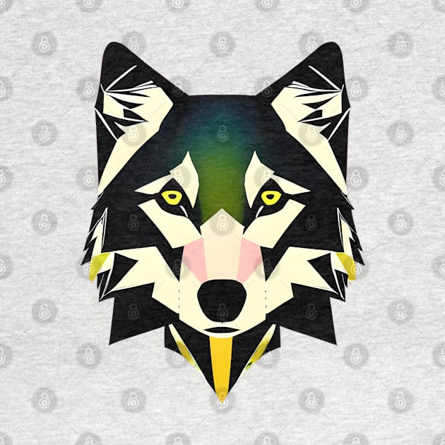 Yellow Eyed Wolf by Spazashop Designs